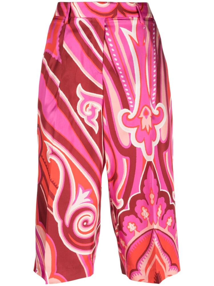 ETRO all-over graphic-print shorts - Pink Cover