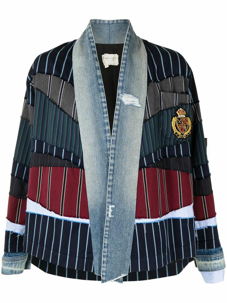 Greg Lauren patchwork long-sleeved jacket - Multicolour Cover