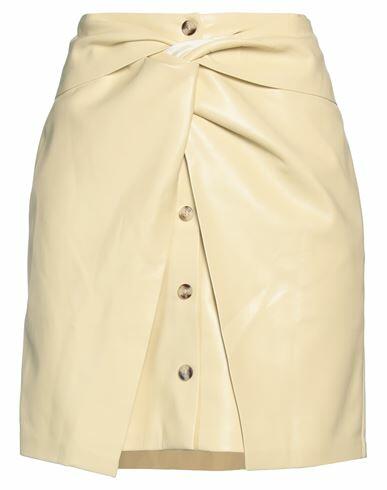 Nanushka Woman Mini skirt Light yellow Recycled polyester, Polyurethane Cover