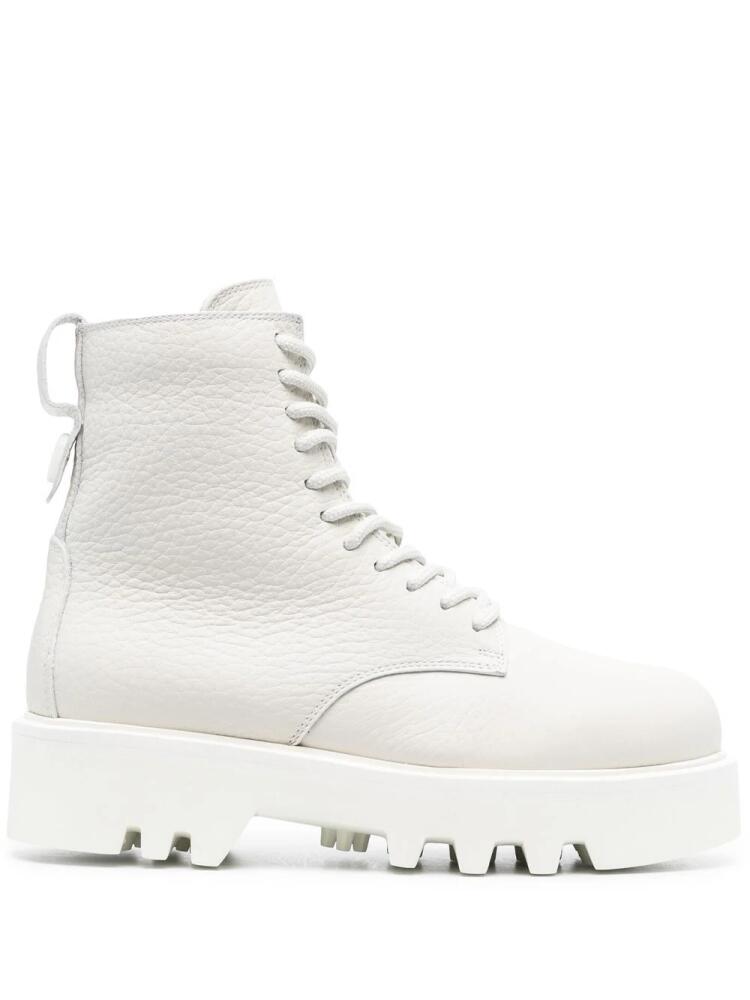 Furla Rita lace-up combat boots - Neutrals Cover