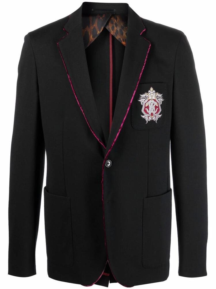 Roberto Cavalli single-breasted tailored blazer - Black Cover