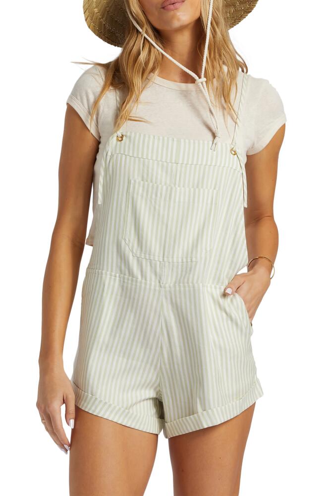 Billabong Wild Pursuit Short Overalls in Light Avocado Cover