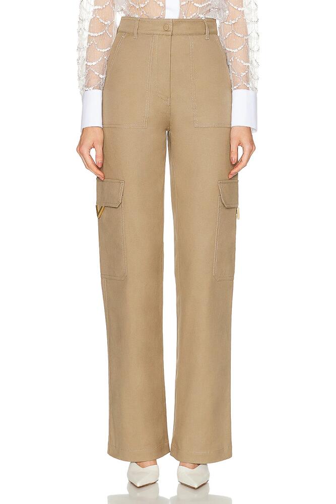 Valentino Cargo Pant in Beige Cover