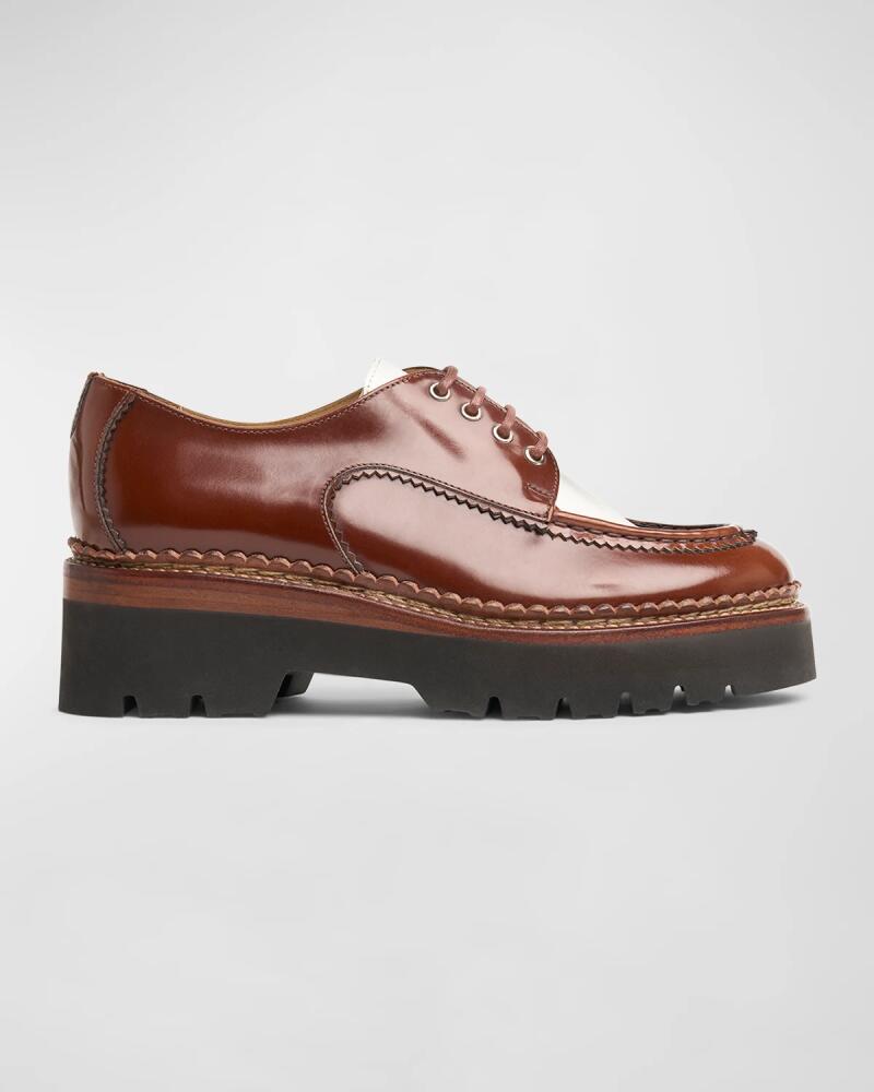 The Office of Angela Scott Mr. Teddy Bicolor Leather Oxford Loafers Cover