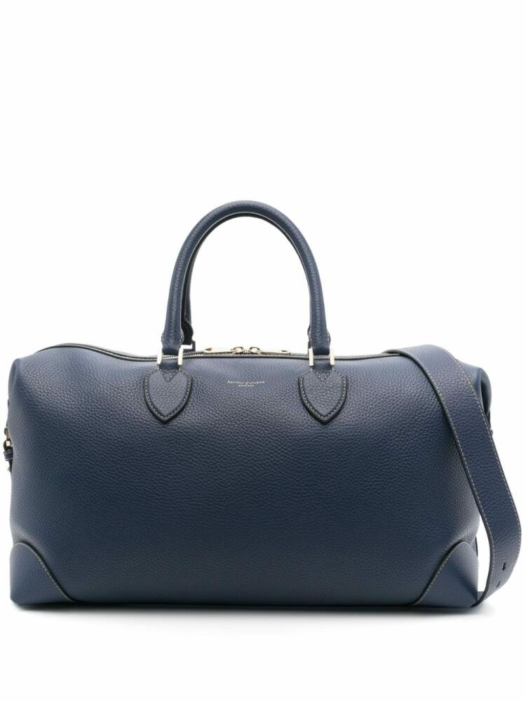 Aspinal Of London The Resort leather holdall - Blue Cover