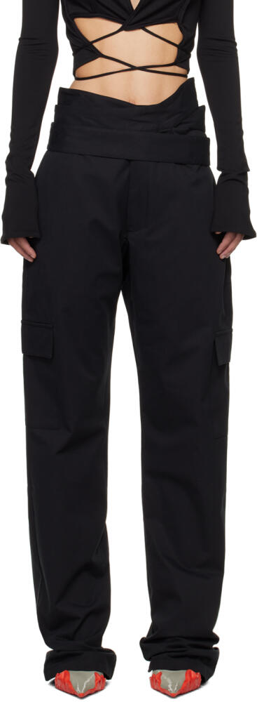 Jade Cropper Black Wrap Belt Cargo Pants Cover