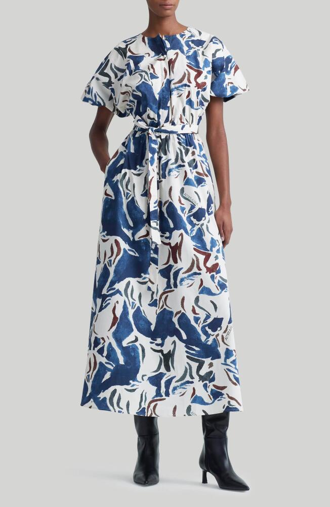 Altuzarra Paulina Print Maxi Dress in Berry Blue Cover