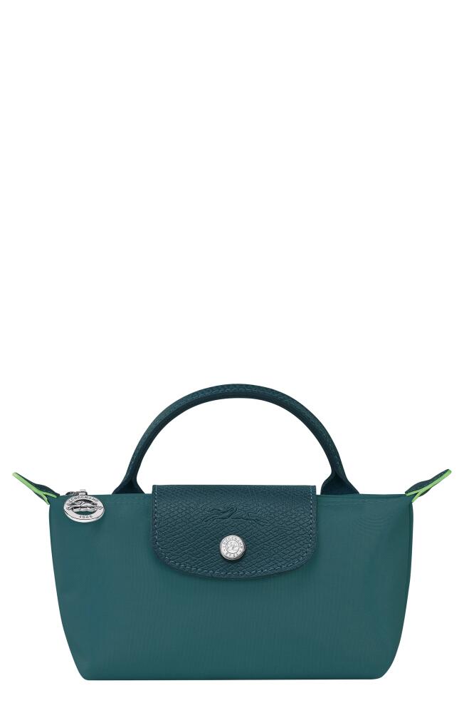 Longchamp Le Pliage Cosmetics Case in Teal Cover