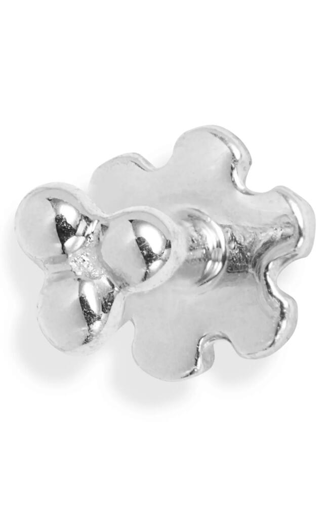 Maria Tash Trinity Ball Threaded Stud Earring in White Gold Cover