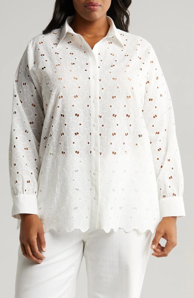 HARSHMAN Kairos Eyelet Shirt in Antique White Cover