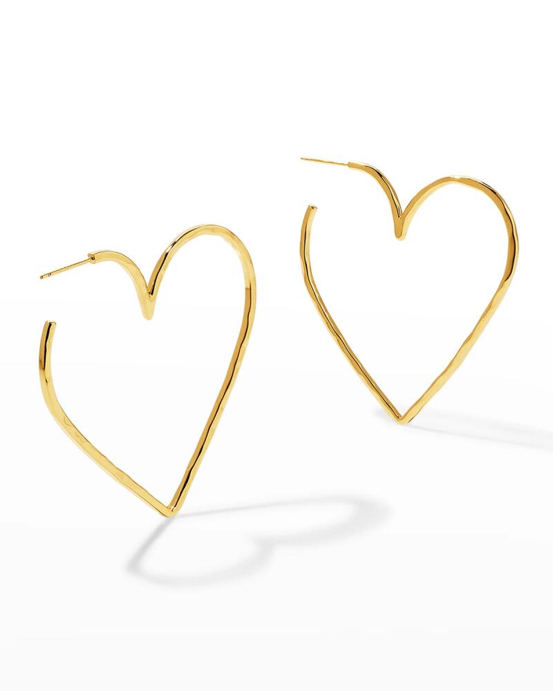 NEST Jewelry Gold Heart Skinny Hoop Earrings Cover