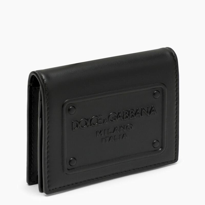 Dolce&Gabbana Black leather wallet with logo Cover