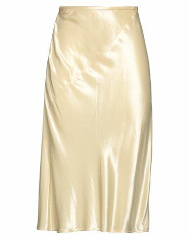 Jil Sander Woman Midi skirt Yellow Viscose, Cupro Cover