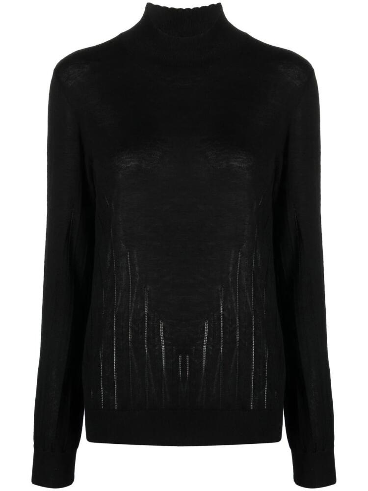 A.P.C. high-neck cashmere-silk jumper - Black Cover