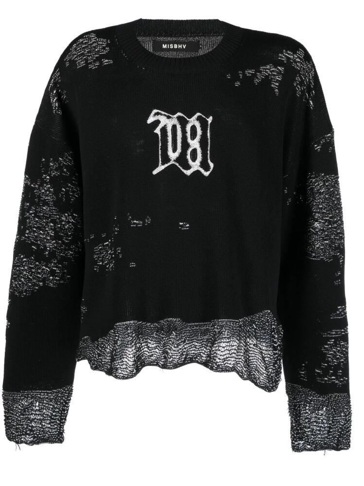 MISBHV intarsia-knit long-sleeve jumper - Black Cover