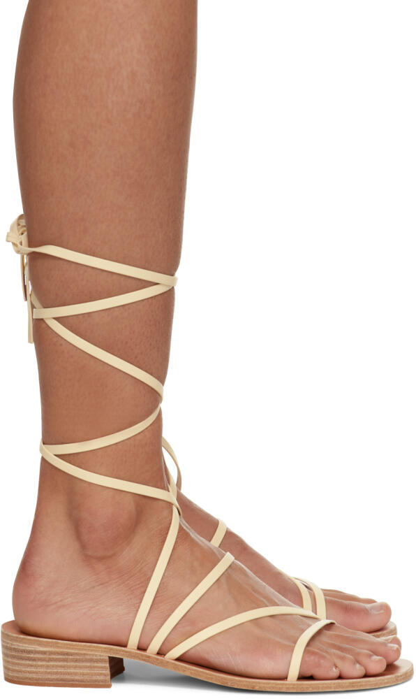 Ancient Greek Sandals Off-White Hara Heeled Sandals Cover