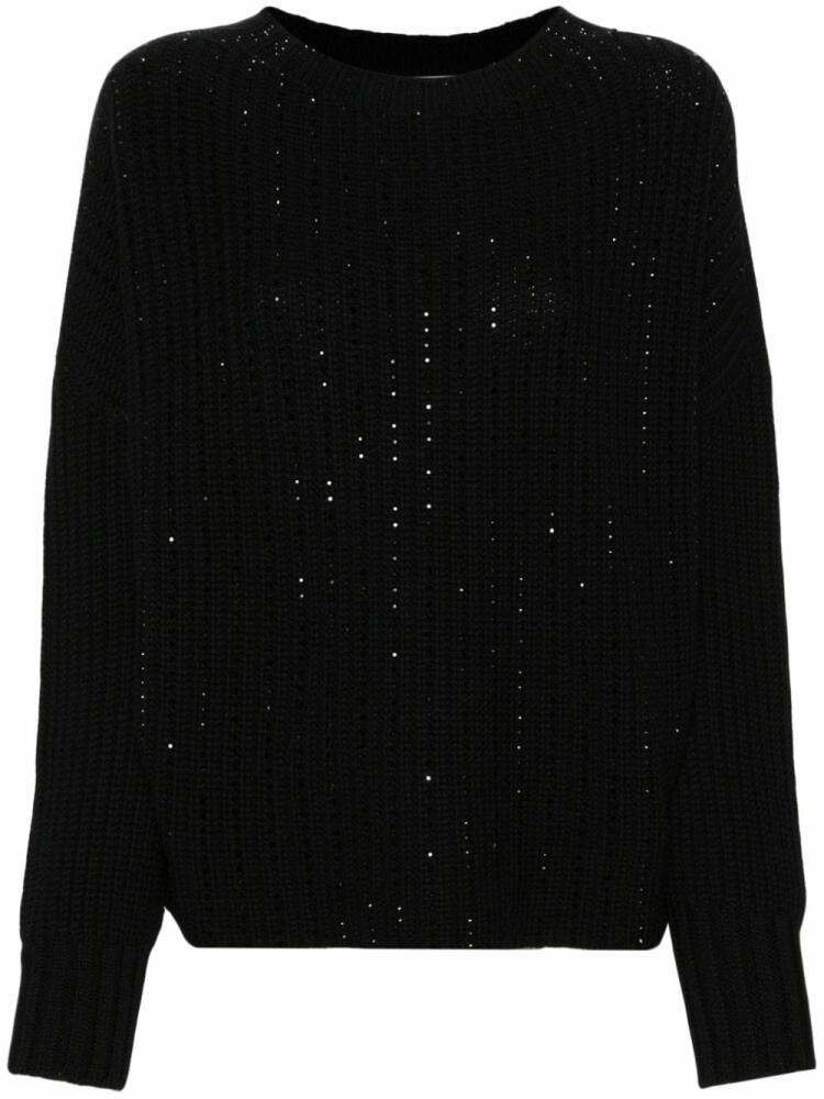 ERMANNO FIRENZE crystal-embellished sweater - Black Cover