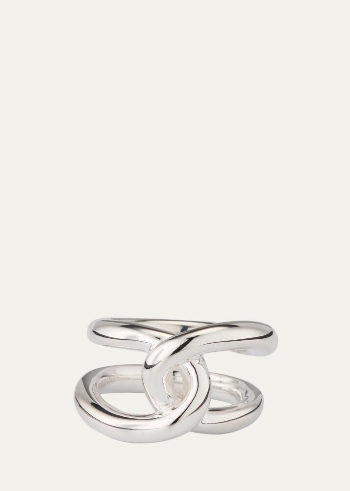 LIE STUDIO The Agnes Sterling Silver Knot-Tie Ring Cover