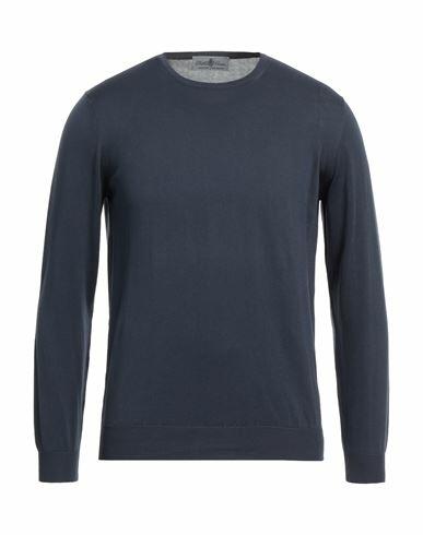 Della Ciana Man Sweater Navy blue Cotton Cover