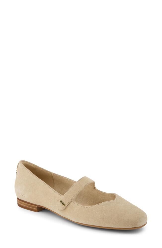 TOMS Bianca Mary Jane Flat in Natural Cover