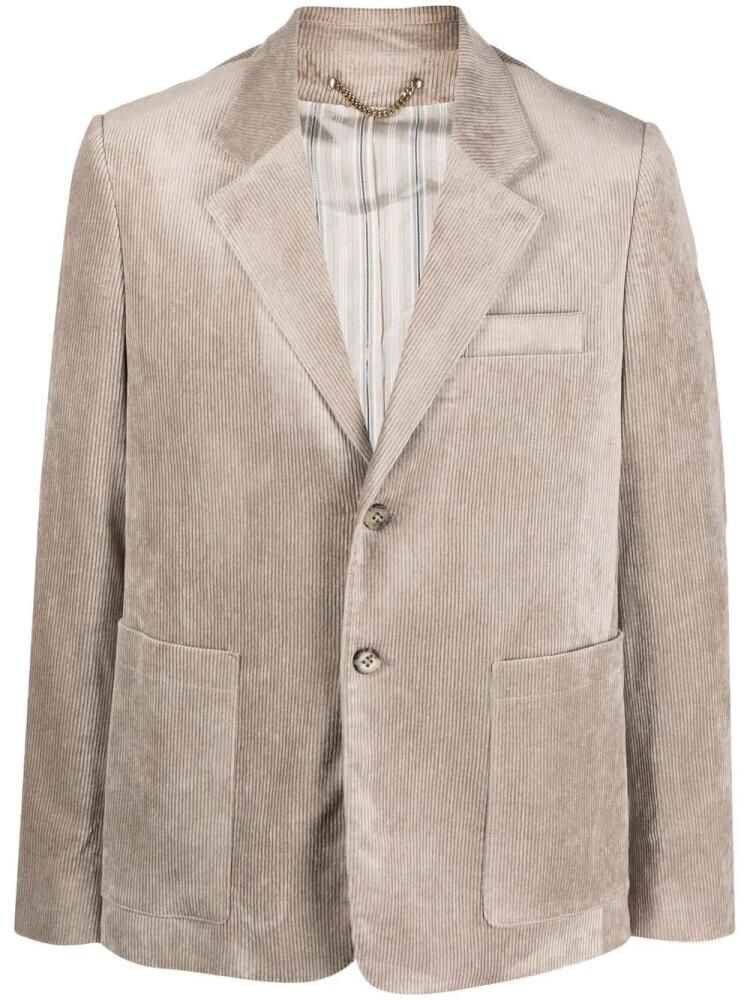 Golden Goose single-breasted corduroy jacket - Neutrals Cover