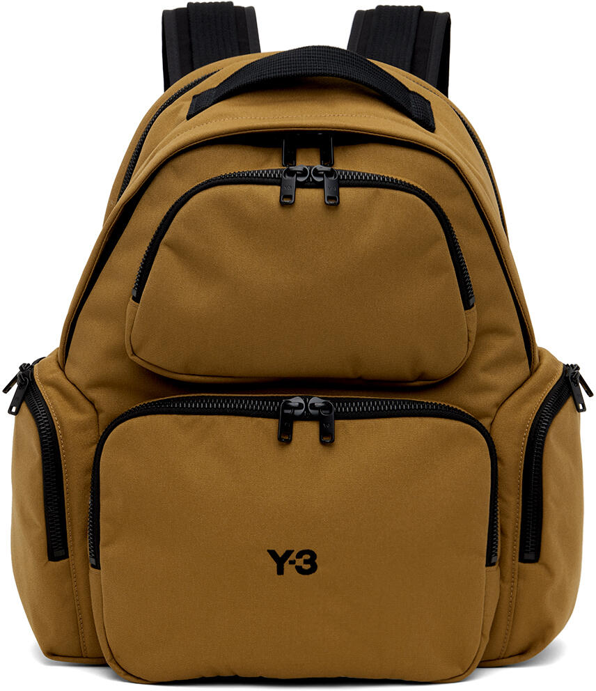 Y-3 Tan Canvas Backpack Cover