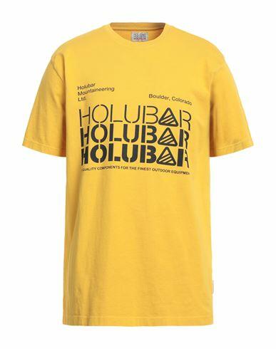 Holubar Man T-shirt Ocher Cotton Cover