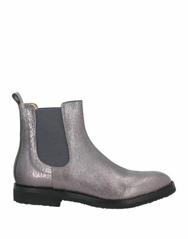 Del Carlo Woman Ankle boots Silver Leather Cover