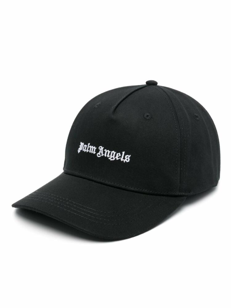 Palm Angels logo-embroidered cotton cap - Black Cover