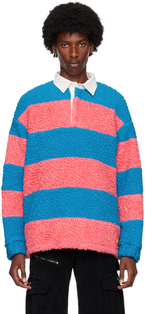 Members of the Rage Blue & Pink Cozy Rugby Long Sleeve Polo Cover