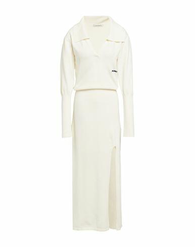 Hinnominate Woman Maxi dress Ivory Viscose, Polyester, Polyamide Cover