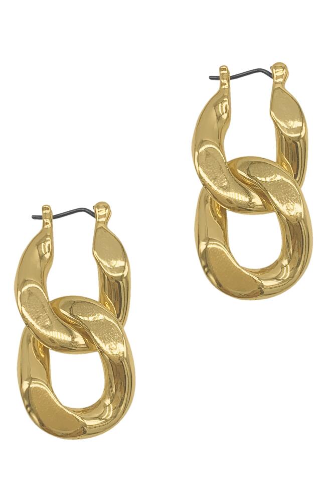 st. Moran Huxley Curb Chain Drop Earrings in Yellow Cover