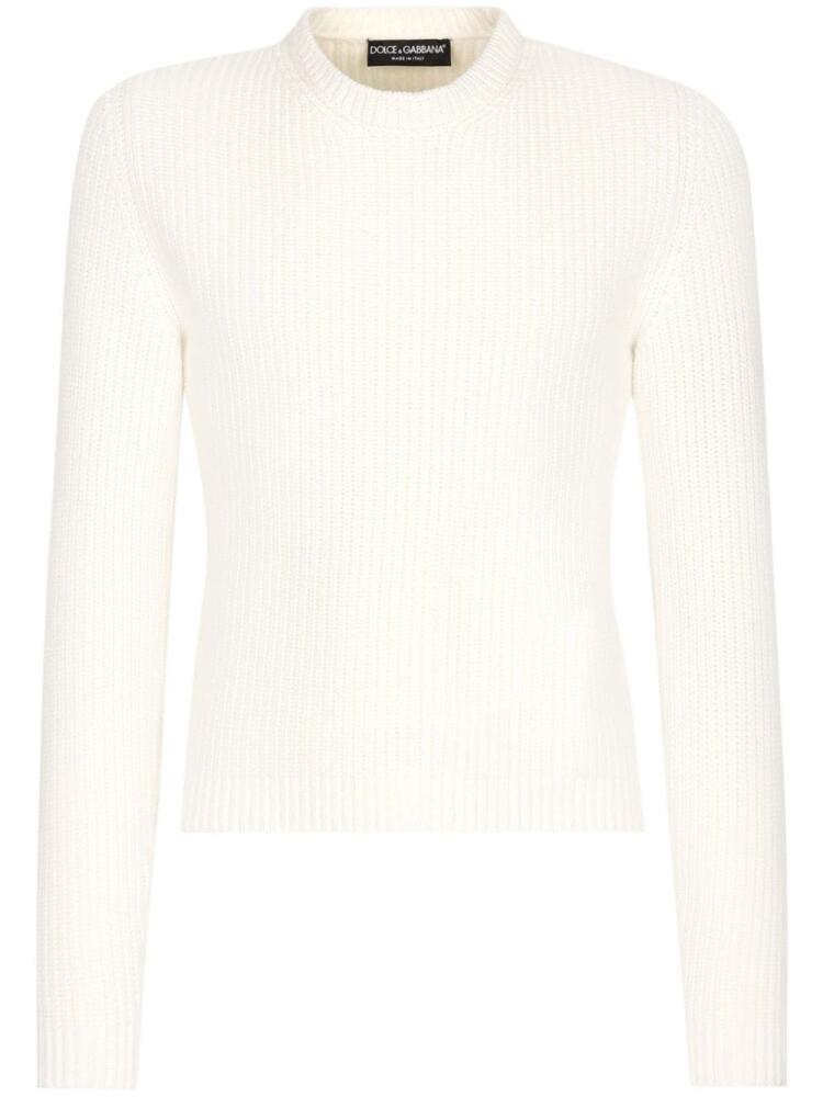 Dolce & Gabbana Crew-neck jumper - White Cover