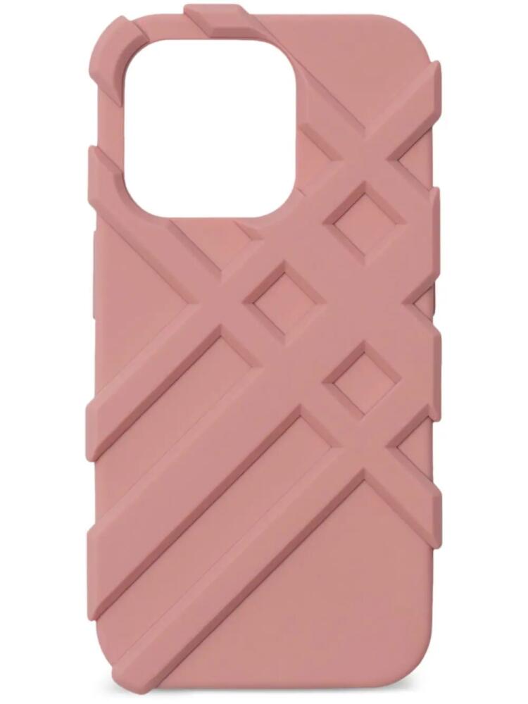 Burberry check iPhone 15 Pro case - Pink Cover