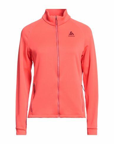 Odlo Woman Sweatshirt Coral Recycled polyester, Elastane Cover