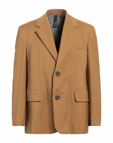 Hevò Man Blazer Camel Virgin Wool Cover