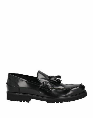 Bruno Verri Man Loafers Black Leather Cover