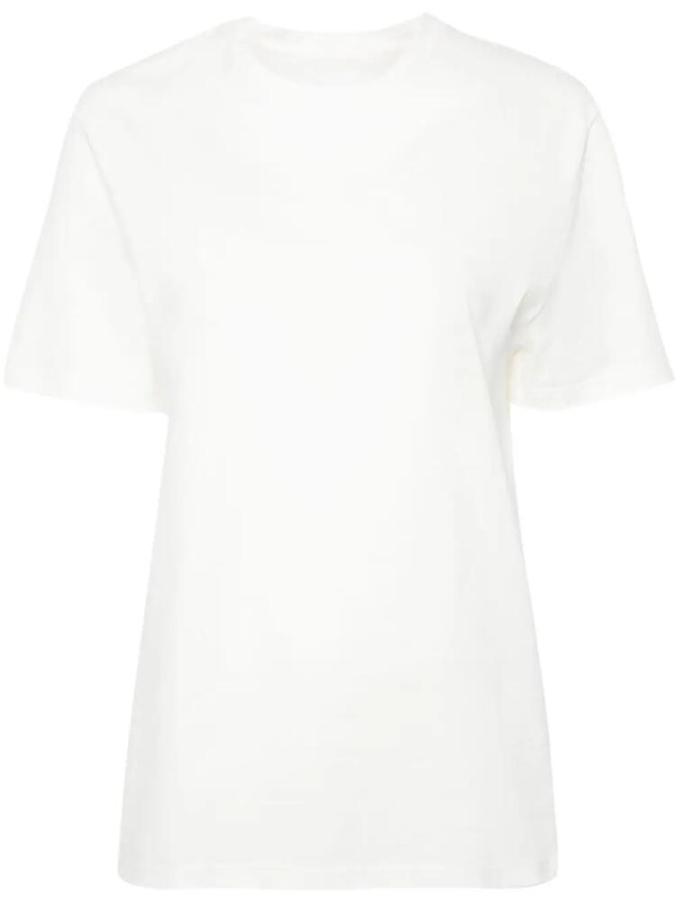 Jil Sander logo-print cotton T-shirt - Neutrals Cover