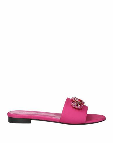 Roberto Festa Woman Sandals Fuchsia Leather Cover