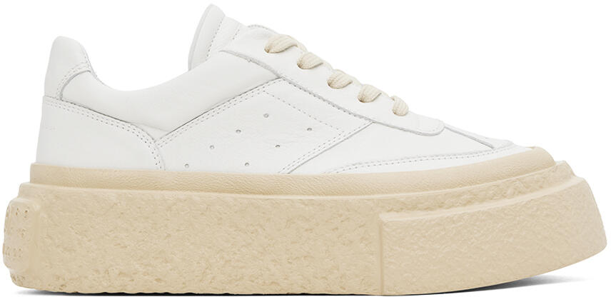 MM6 Maison Margiela White Chunky Gambetta Sneakers Cover