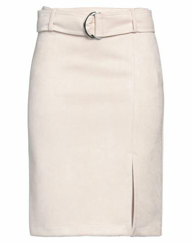 Silvian Heach Woman Midi skirt Beige Polyester, Elastane Cover