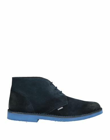 Daniele Alessandrini Homme Man Ankle boots Midnight blue Soft Leather Cover