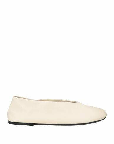 Khaite Woman Ballet flats Ivory Leather Cover