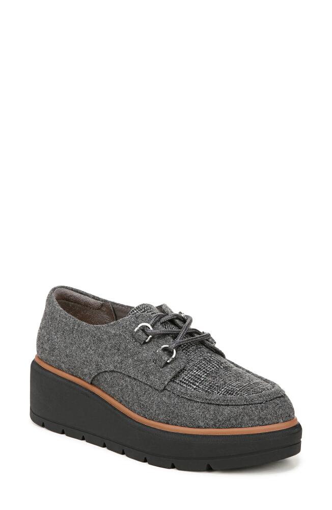 Dr. Scholl's Nice Max Platform Moc Toe Derby in Dark Grey Cover