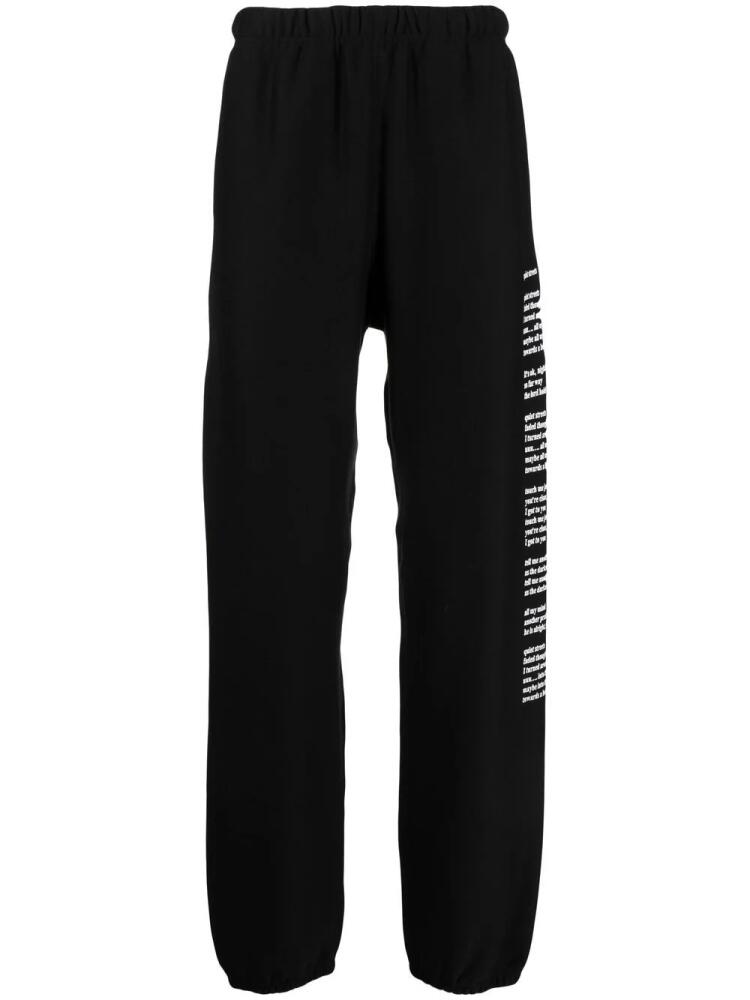 Takahiromiyashita The Soloist graphic-print track pants - Black Cover