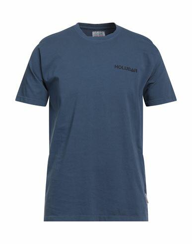 Holubar Man T-shirt Navy blue Cotton Cover