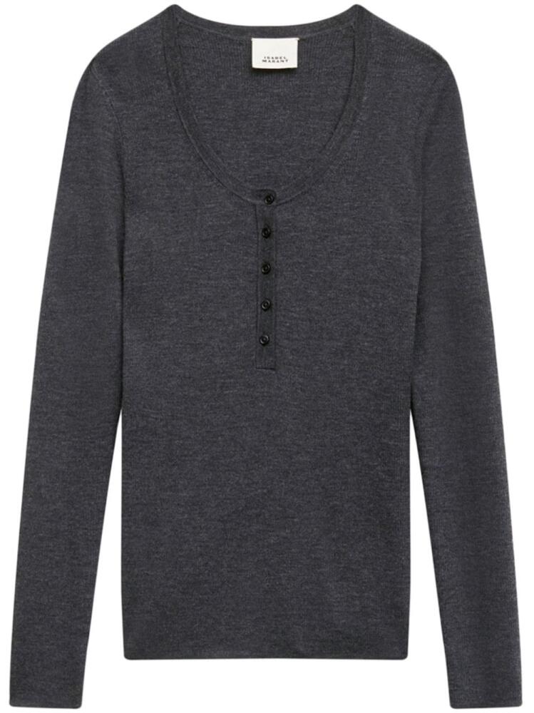 ISABEL MARANT Estine merino jumper - Grey Cover