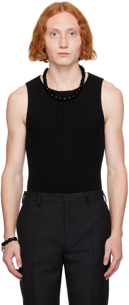 Dries Van Noten Black Cashmere Tank Top Cover