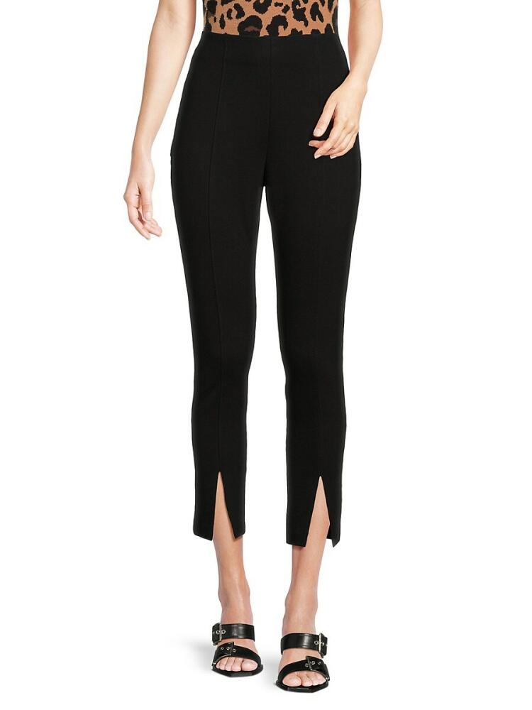 Calvin Klein Women's Solid Cropped Leggings - Black Cover