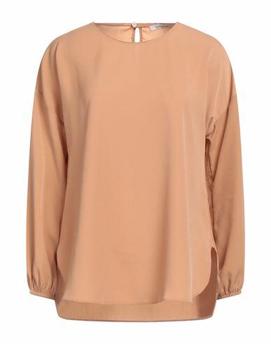 Biancoghiaccio Woman Top Light brown Polyester, Elastane Cover